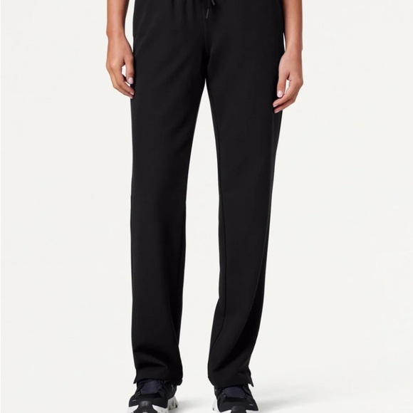 Jaanuu Pants - Jaanuu Women’s Black Knit-Waist Scrub Pant XS Tall